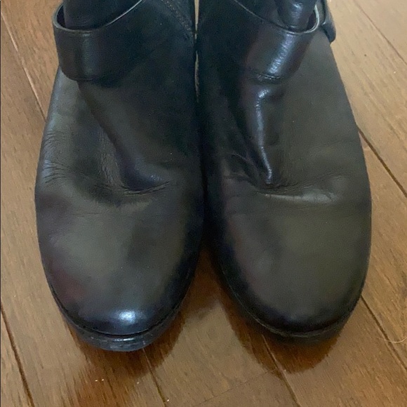 Cole Haan Black Leather Moto Boots Size 7 - Picture 8 of 9